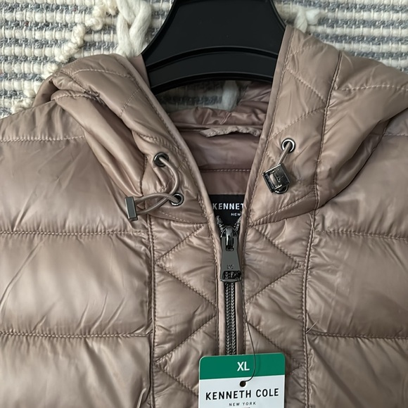 Kenneth Cole Tan Puffer Jacket XL - Picture 4 of 7